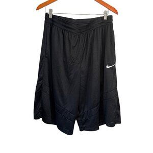 Nike Dri-Fit Mens Loose Fit Below Knee Length Black Athletic Shorts Size L